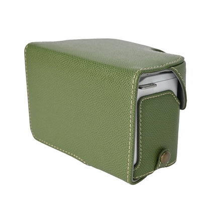 For Sony Alpha ZV-E10 II Textured PU Leather Camera Case with Battery Hole + Strap + Lens Storage Bag