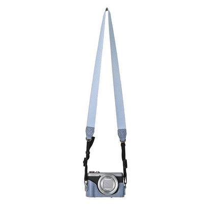 For Canon G7 X Mark II / G7 X Mark III Litchi Textured PU Leather Camera Case with Shoulder Strap