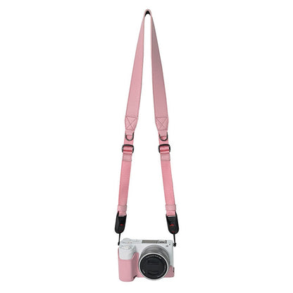 For Sony Alpha ZV-E10 II Camera Case Large Opening Genuine Cow Leather Protector with Shoulder Strap
