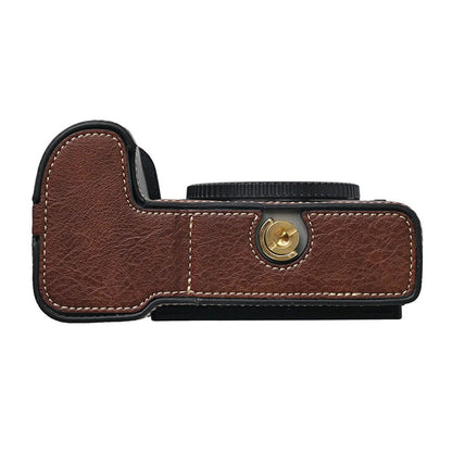 For Nikon Z 5 / Z 6 II / Z 7 II Camera Case Large Cutout Litchi Texture PU Leather Protective Cover