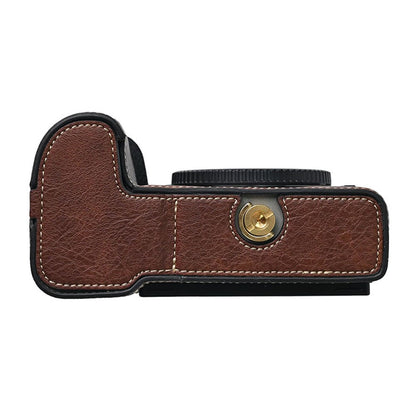 For Nikon Z 5 / Z 6 II / Z 7 II Camera Case with Shoulder Strap Large Cutout Litchi Texture PU Protective Cover