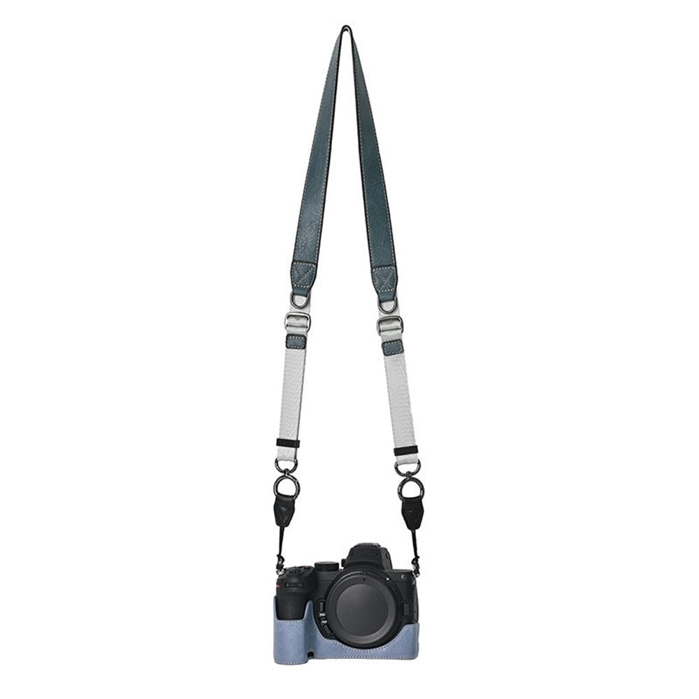 For Nikon Z 5 / Z 6 II / Z 7 II Camera Case with Shoulder Strap Large Cutout Litchi Texture PU Protective Cover