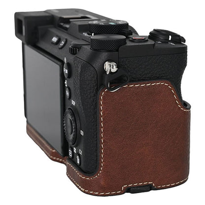 For Sony A7C II / A7CR Camera Case Large Cutout Litchi Texture PU Leather Protective Cover