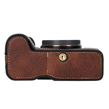 For Sony A7C II / A7CR Camera Case Large Cutout Litchi Texture PU Leather Protective Cover