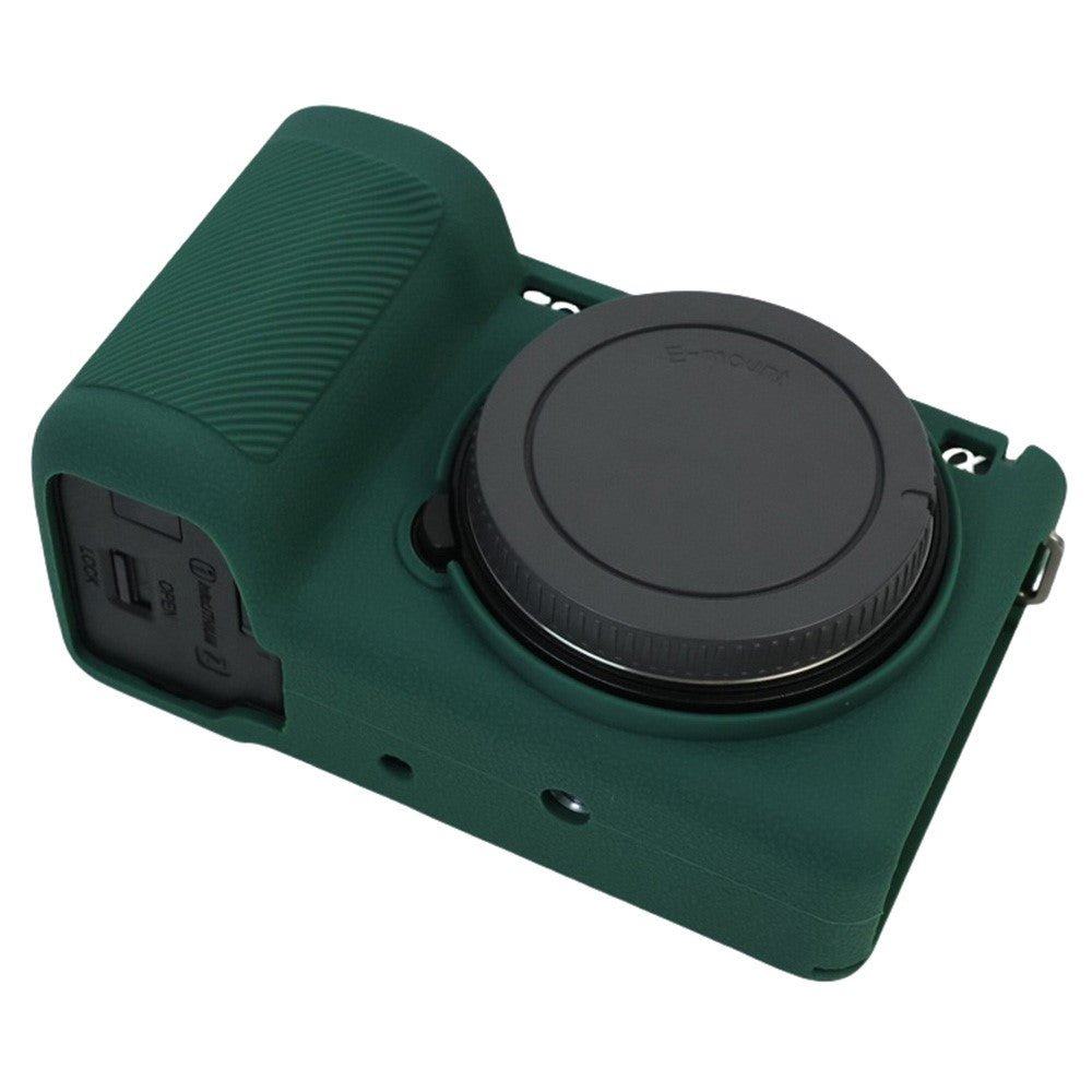 For Sony Alpha ZV-E10 II Camera Silicone Case Anti-Slip Glossy Surface Protective Cover