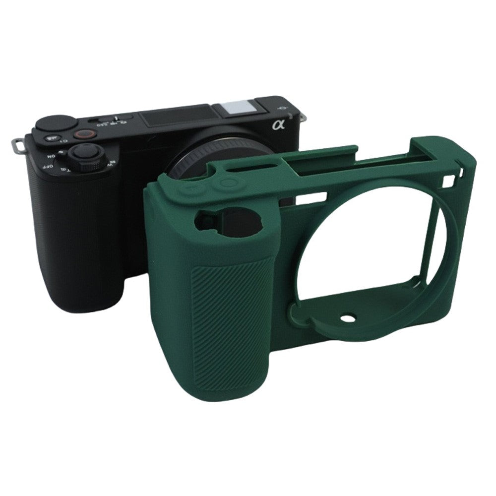 For Sony Alpha ZV-E10 II Camera Silicone Case Anti-Slip Glossy Surface Protective Cover