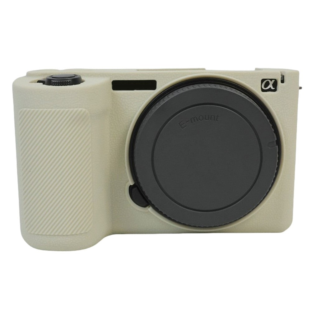 For Sony Alpha ZV-E10 II Camera Silicone Case Anti-Slip Glossy Surface Protective Cover