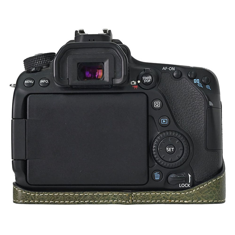 Camera Case For Canon EOS 90D / 80D / 70D / 60D Large Cutout Litchi Texture PU Leather Protective Cover