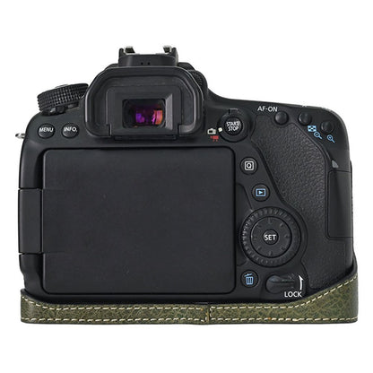 Camera Case For Canon EOS 90D / 80D / 70D / 60D Large Cutout Litchi Texture PU Leather Protective Cover