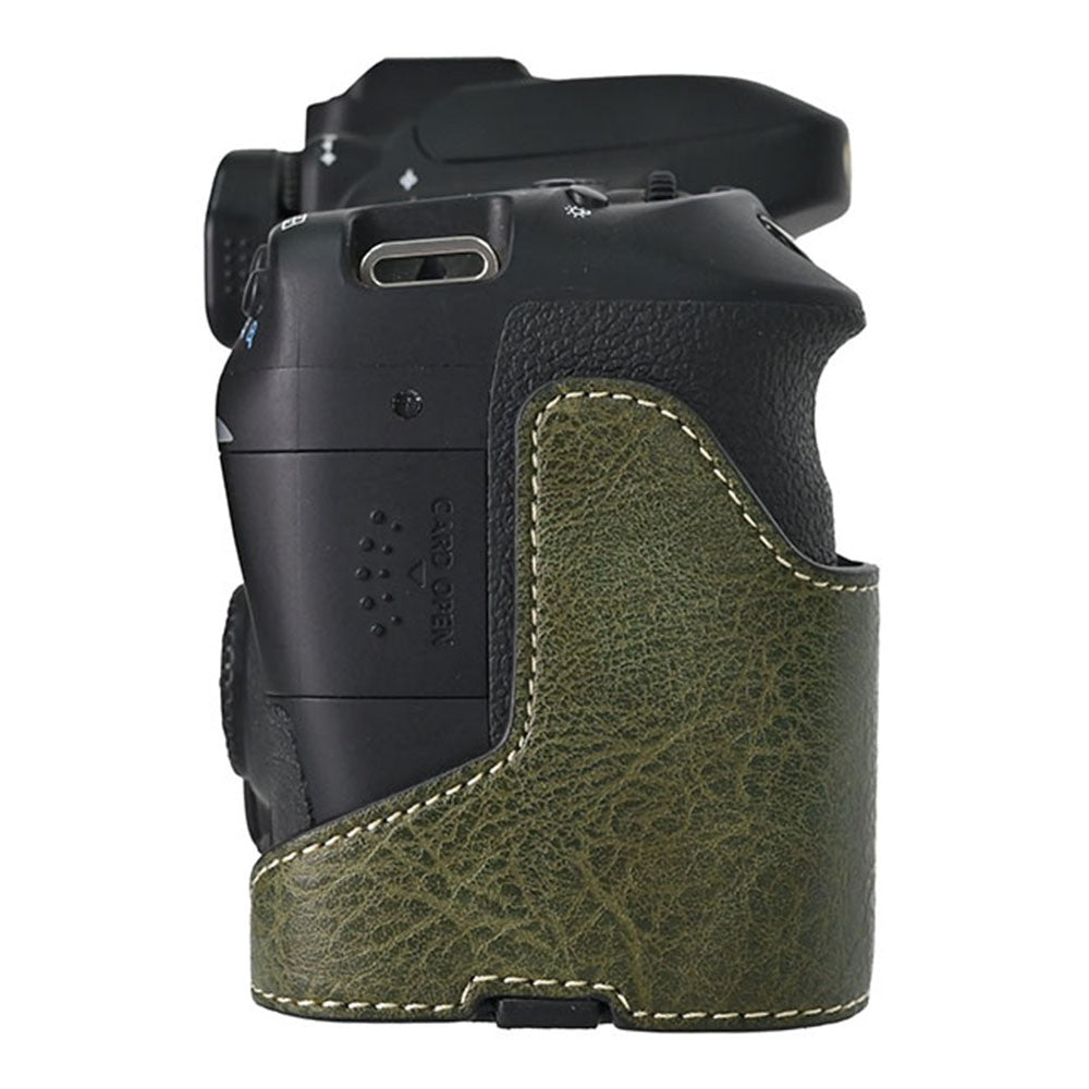 Camera Case For Canon EOS 90D / 80D / 70D / 60D Large Cutout Litchi Texture PU Leather Protective Cover