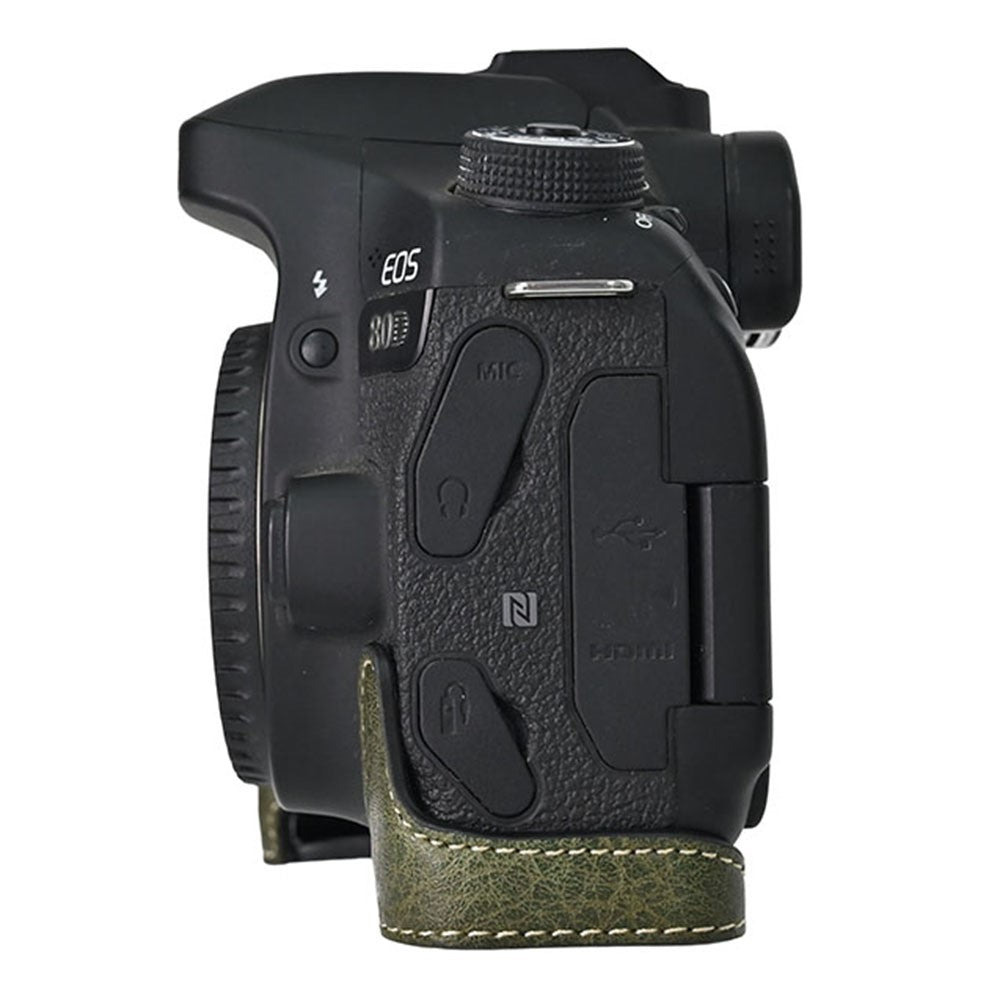 Camera Case For Canon EOS 90D / 80D / 70D / 60D Large Cutout Litchi Texture PU Leather Protective Cover
