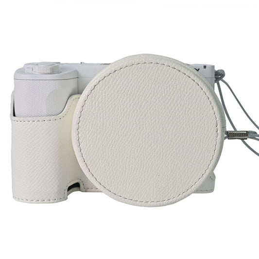 For Sony ZV-E10 II Camera Case Detachable Battery Palm Lines Textured Camera Base with Lens Cap