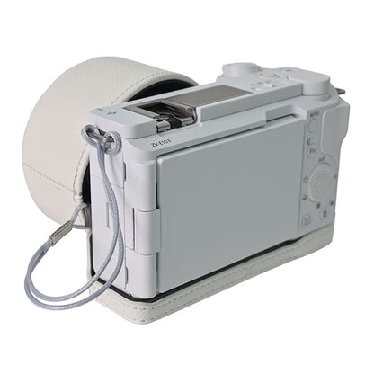 For Sony ZV-E10 II Camera Case Detachable Battery Palm Lines Textured Camera Base with Lens Cap