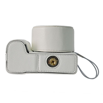 For Sony ZV-E10 II Camera Case Detachable Battery Palm Lines Textured Camera Base with Lens Cap