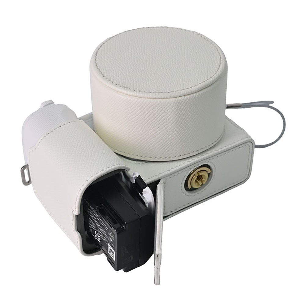 For Sony ZV-E10 II Camera Case Detachable Battery Palm Lines Textured Camera Base with Lens Cap
