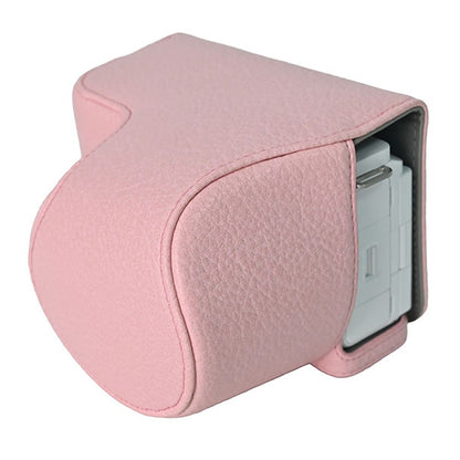 For Sony Alpha ZV-E10 II Camera Case Litchi Texture Leather Cover with Battery Hole + Strap