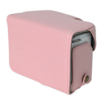 For Sony Alpha ZV-E10 II Camera Case Litchi Texture Leather Cover with Battery Hole + Strap