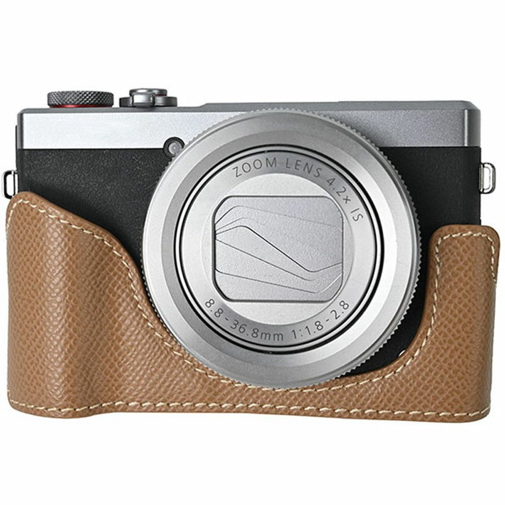 For Canon PowerShot G7 X Mark III / G7 X Mark II Camera Case PU Leather Protective Cover