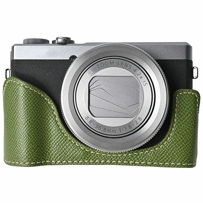 For Canon PowerShot G7 X Mark III / G7 X Mark II Camera Case PU Leather Protective Cover