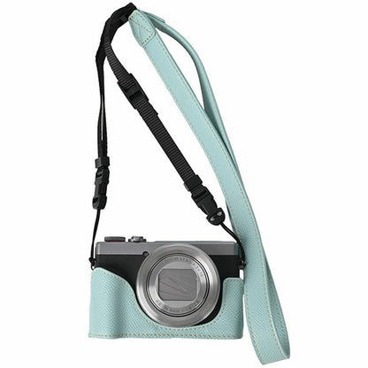 For Canon PowerShot G7 X Mark III / G7 X Mark II Camera Case with Shoulder Strap Leather Cover