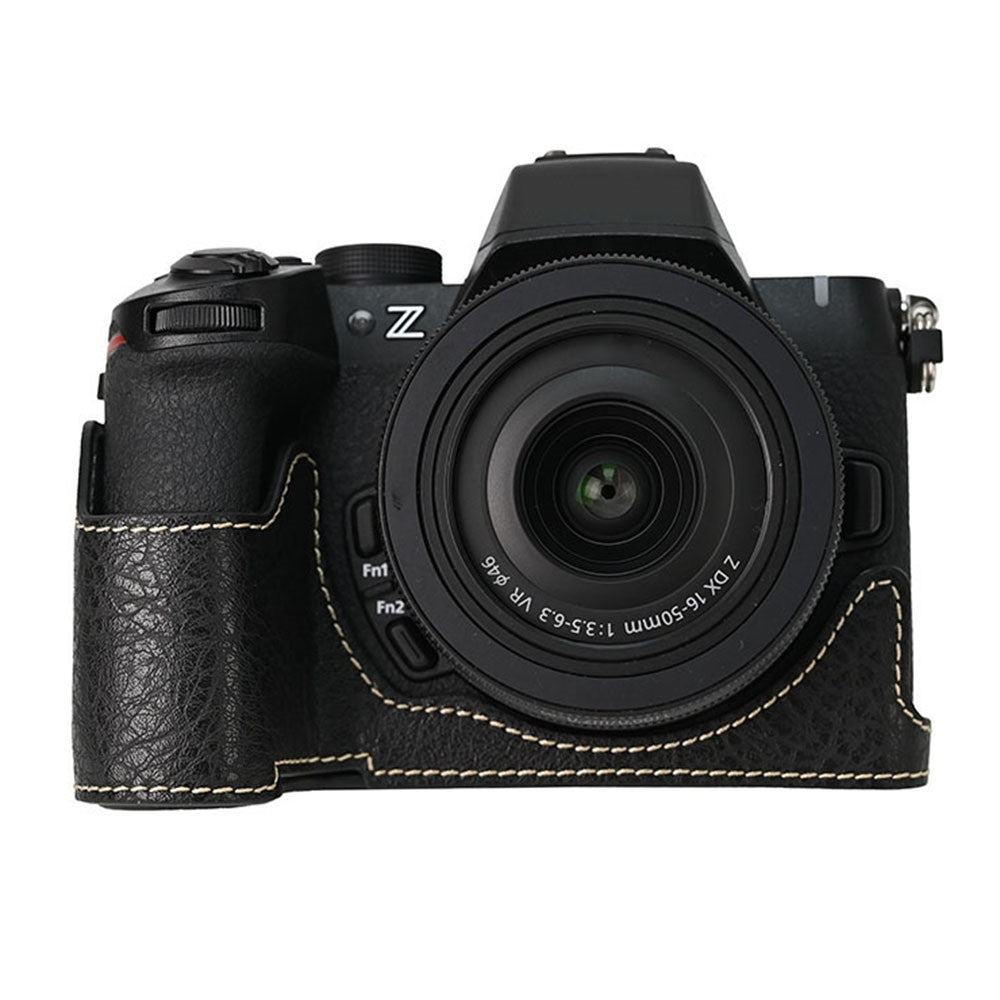For Nikon Z 50 II Camera Case Large Cutout Litchi Texture PU Leather Protective Cover