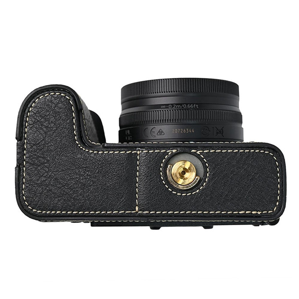 For Nikon Z 50 II Camera Case Large Cutout Litchi Texture PU Leather Protective Cover