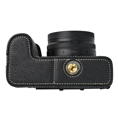 For Nikon Z 50 II Camera Case Large Cutout Litchi Texture PU Leather Protective Cover