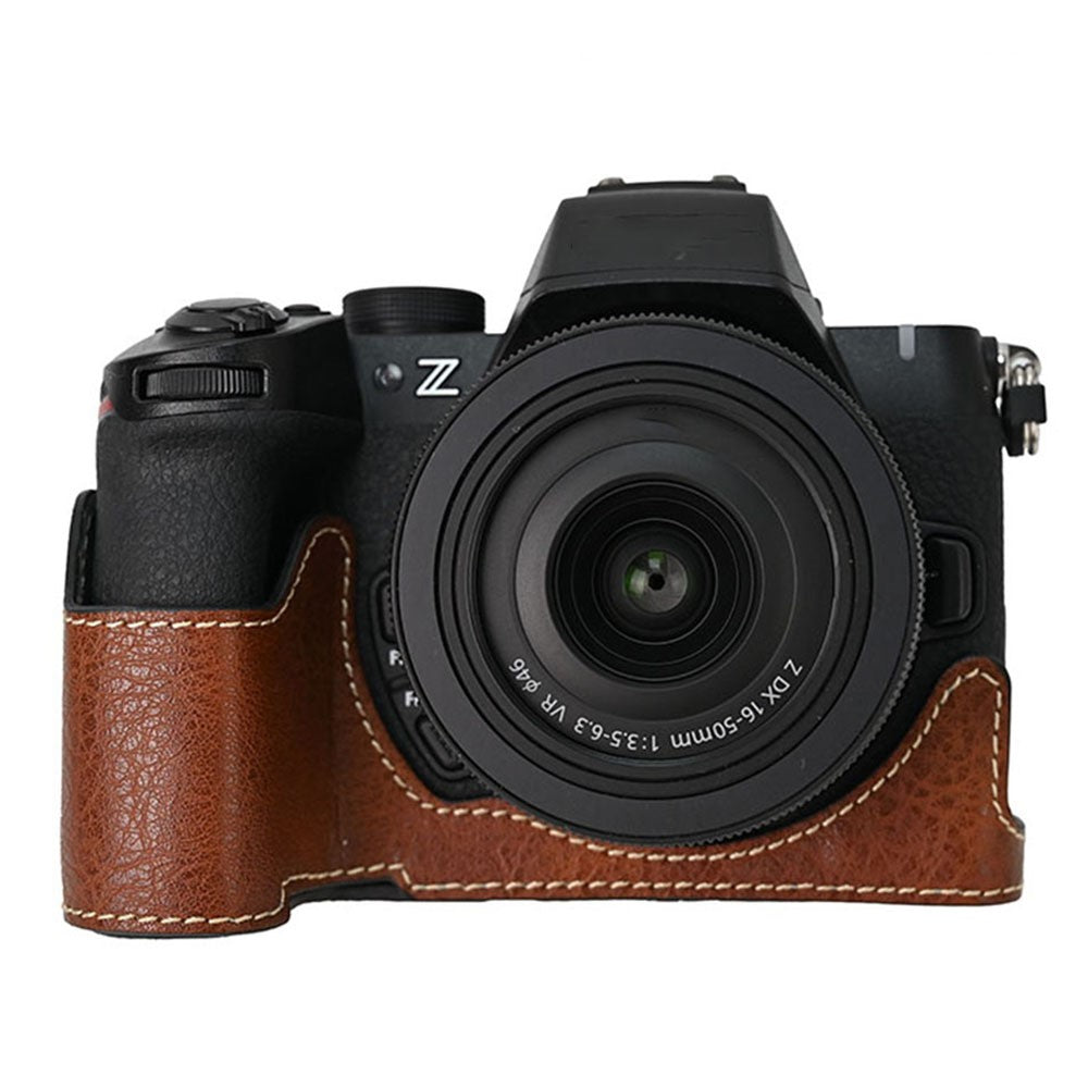 For Nikon Z 50 II Camera Case Large Cutout Litchi Texture PU Leather Protective Cover