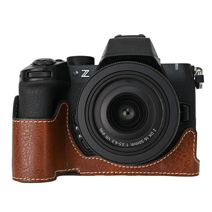 For Nikon Z 50 II Camera Case Large Cutout Litchi Texture PU Leather Protective Cover