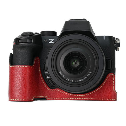For Nikon Z 50 II Camera Case Large Cutout Litchi Texture PU Leather Protective Cover