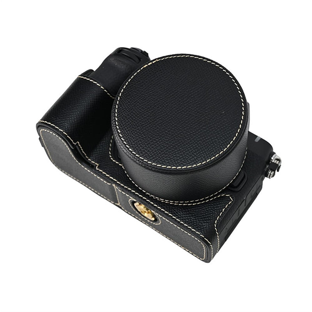 For Nikon Z 50 II Camera Case PU Leather Protective Cover with Lens Cap