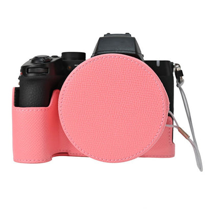 For Nikon Z 50 II Camera Case PU Leather Protective Cover with Lens Cap