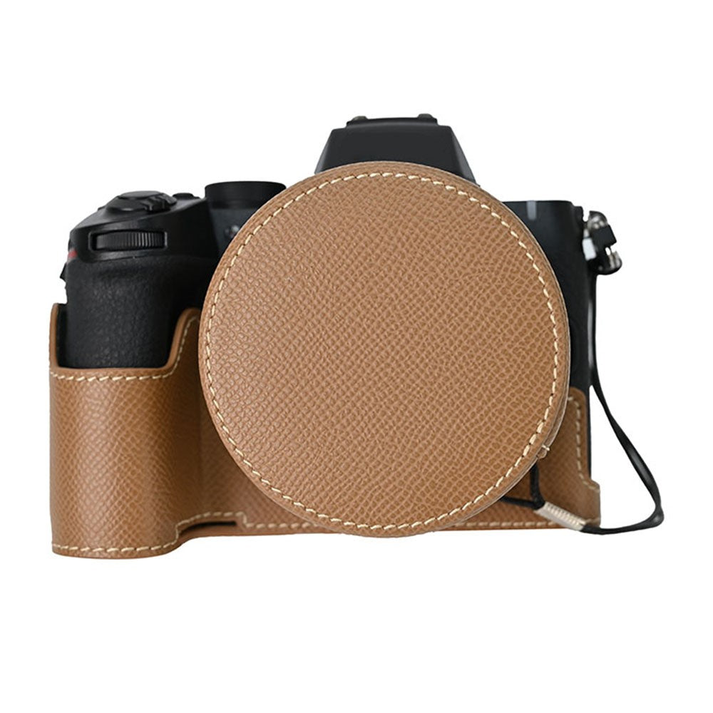 For Nikon Z 50 II Camera Case PU Leather Protective Cover with Lens Cap