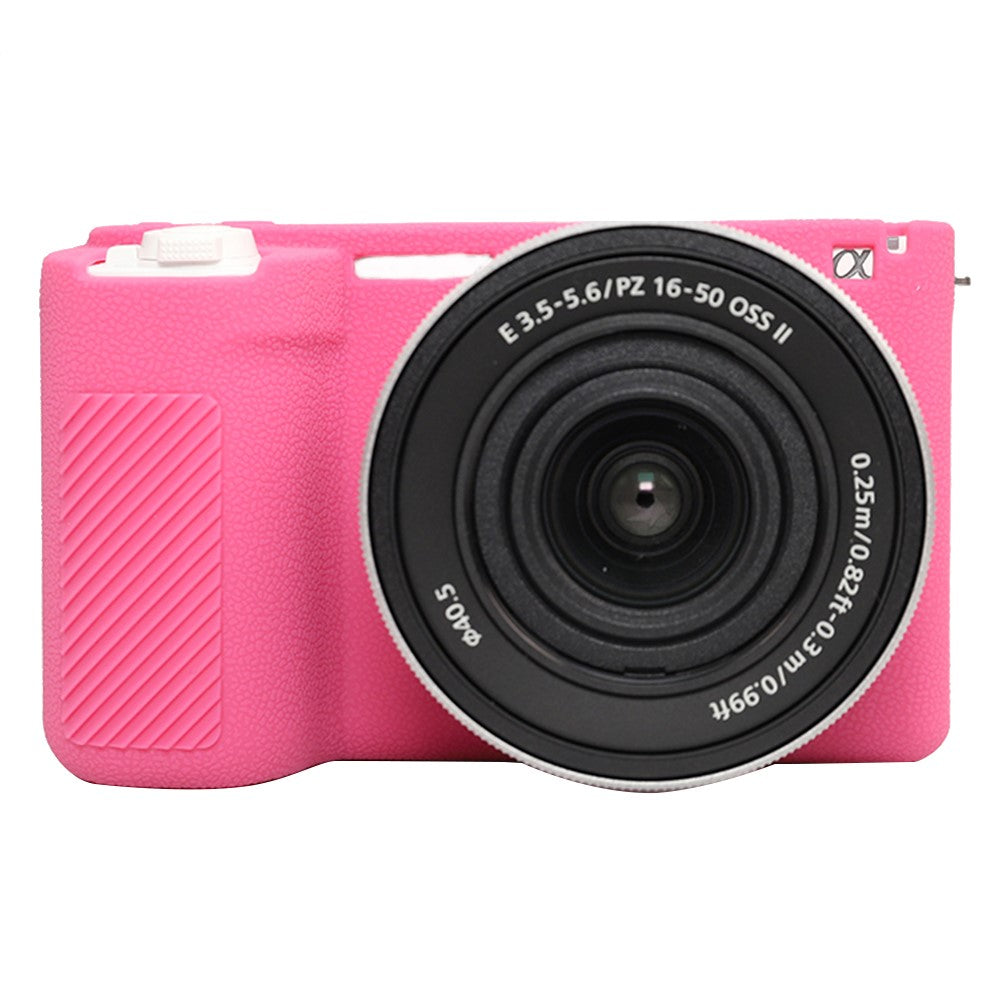 For Sony ZV-E10 II Camera Protective Case Anti Scratch Litchi Texture Silicone Cover