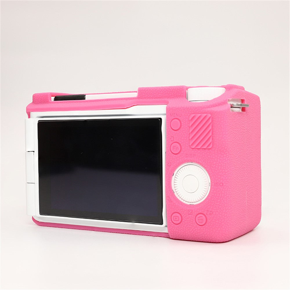For Sony ZV-E10 II Camera Protective Case Anti Scratch Litchi Texture Silicone Cover