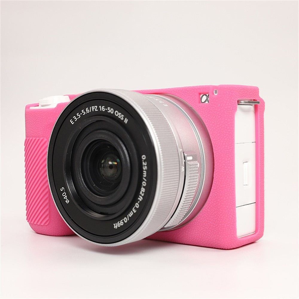 For Sony ZV-E10 II Camera Protective Case Anti Scratch Litchi Texture Silicone Cover