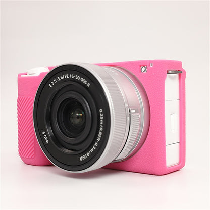 For Sony ZV-E10 II Camera Protective Case Anti Scratch Litchi Texture Silicone Cover