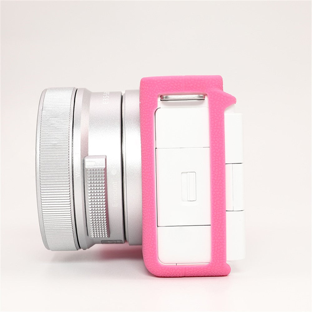For Sony ZV-E10 II Camera Protective Case Anti Scratch Litchi Texture Silicone Cover