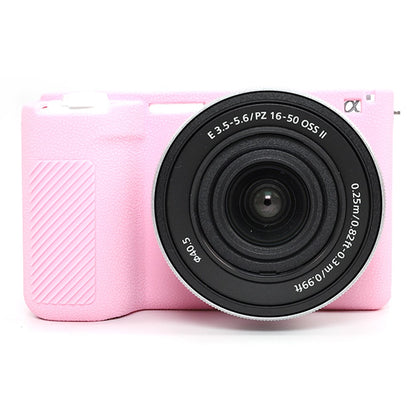 For Sony ZV-E10 II Camera Protective Case Anti Scratch Litchi Texture Silicone Cover
