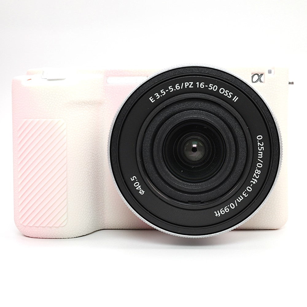 For Sony ZV-E10 II Camera Protective Case Anti Scratch Litchi Texture Silicone Cover