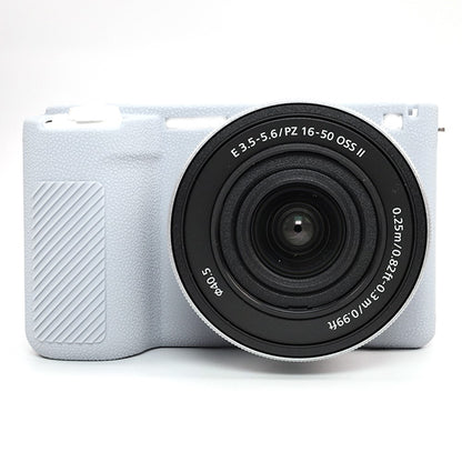 For Sony ZV-E10 II Camera Protective Case Anti Scratch Litchi Texture Silicone Cover