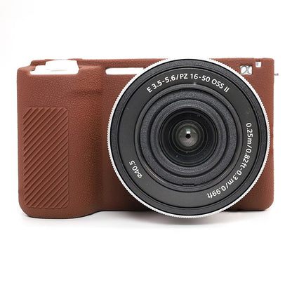 For Sony ZV-E10 II Camera Protective Case Anti Scratch Litchi Texture Silicone Cover