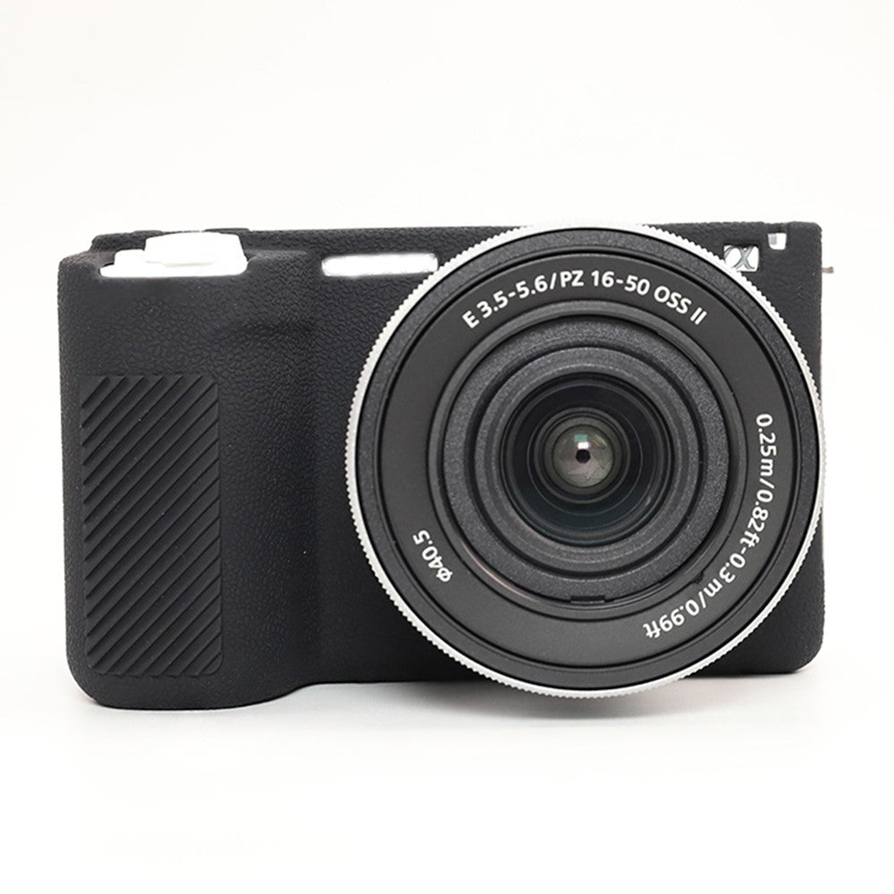 For Sony ZV-E10 II Camera Protective Case Anti Scratch Litchi Texture Silicone Cover