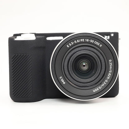 For Sony ZV-E10 II Camera Protective Case Anti Scratch Litchi Texture Silicone Cover
