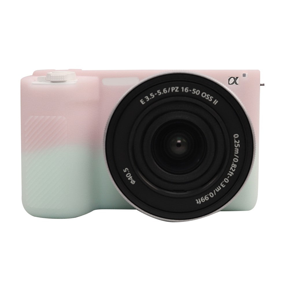 For Sony ZV-E10 II Camera Protective Case Anti Scratch Litchi Texture Silicone Cover