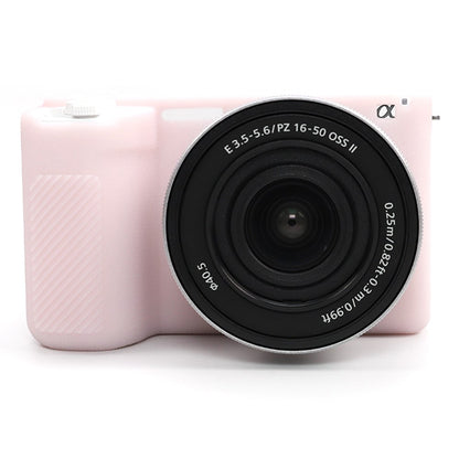 For Sony ZV-E10 II Camera Protective Case Anti Scratch Litchi Texture Silicone Cover
