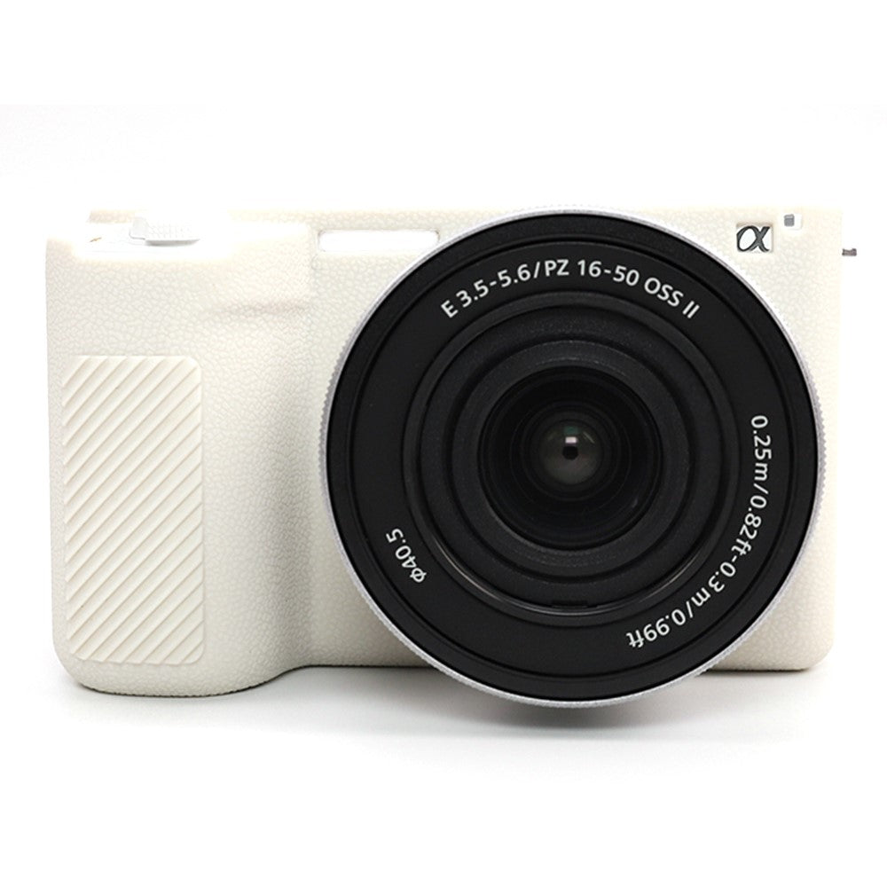 For Sony ZV-E10 II Camera Protective Case Anti Scratch Litchi Texture Silicone Cover