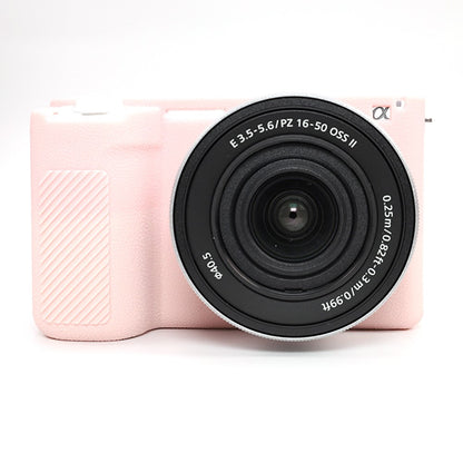 For Sony ZV-E10 II Camera Protective Case Anti Scratch Litchi Texture Silicone Cover