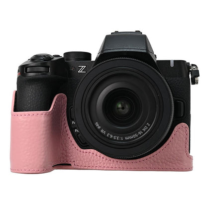 For Nikon Z 50 II Camera Case Genuine Cow Leather Protective Cover