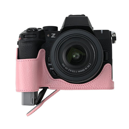 For Nikon Z 50 II Camera Case Genuine Cow Leather Protective Cover